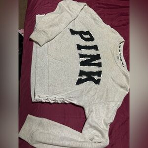 Victoria Secret PINK cropped sweatshirt
